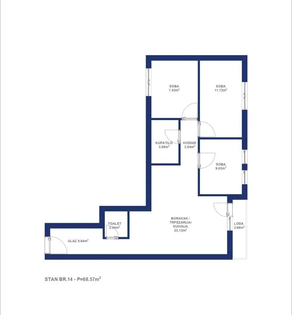 Prodaja, trosoban stan, 69m², Zemun Meandri, Zemun Sve Podlokacije