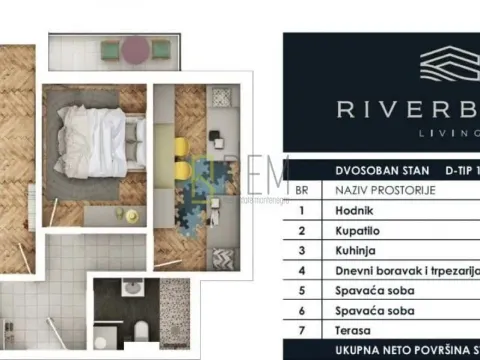 Prodaja, dvosoban stan, 63m², Zabjelo, Podgorica - image 5