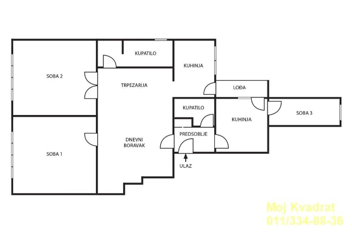 Prodaja, četvorosoban stan, 100m², Savski Venac, Beograd