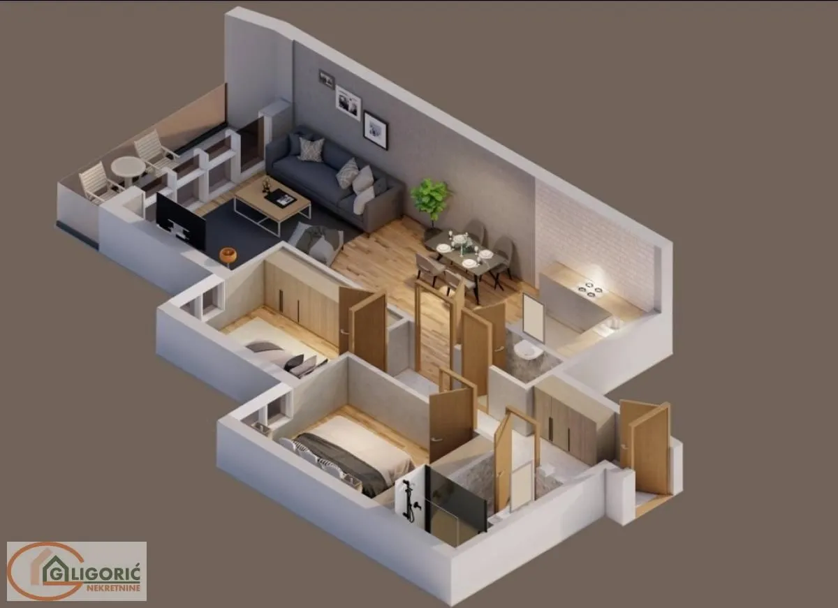 Sale, three bedroom apartment, 74m², Pančevo, Srbija