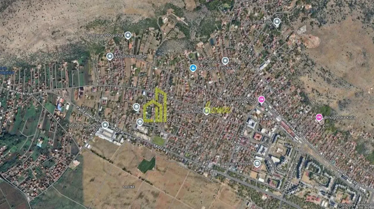 Prodaja, plac, 477m², Tološi, Podgorica
