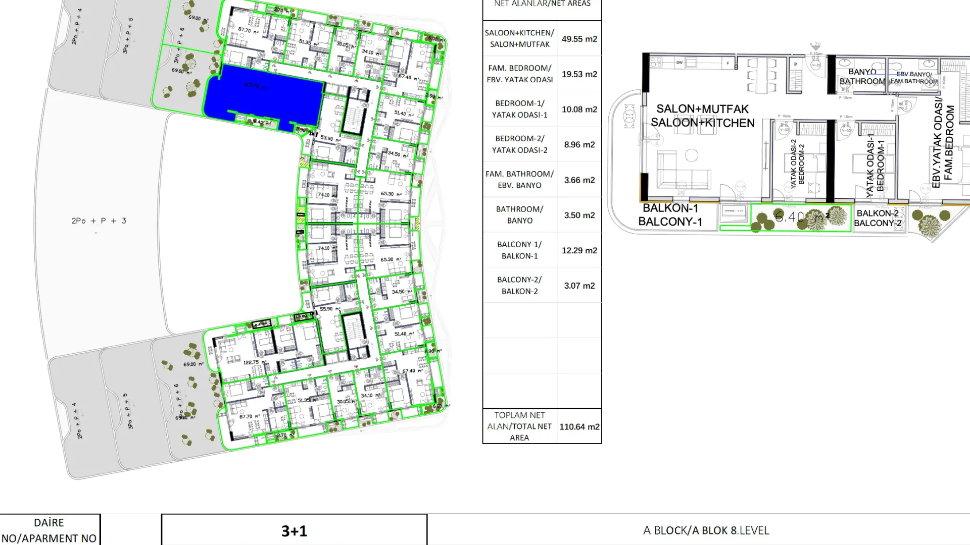 Prodaja, trosoban stan, 111m², Ilino, Bar