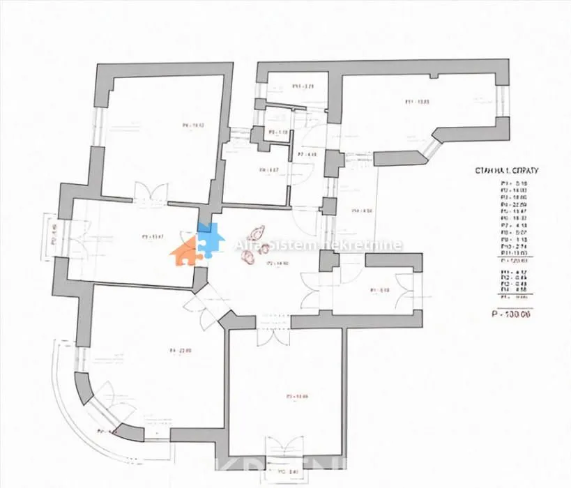 Rent, office space, 130m², Vračar Hram, Vračar Sve Podlokacije