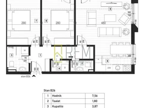 Prodaja, dvosoban stan, 61m², Zagorič, Podgorica - image 19