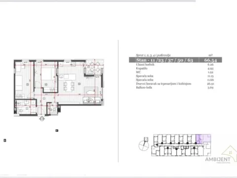 Prodaja, trosoban stan, 66m², Nova Pazova, Stara Pazova - image 8