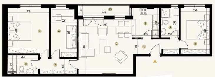 Sale, four bedroom apartment, 81m², Savski Venac, Beograd