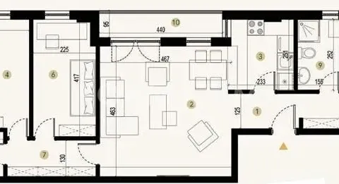 Sale, four bedroom apartment, 81m², Savski Venac, Beograd - image 2