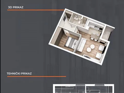 Prodaja, jednosoban stan, 46m², Stari Aerodrom, Podgorica - image 5