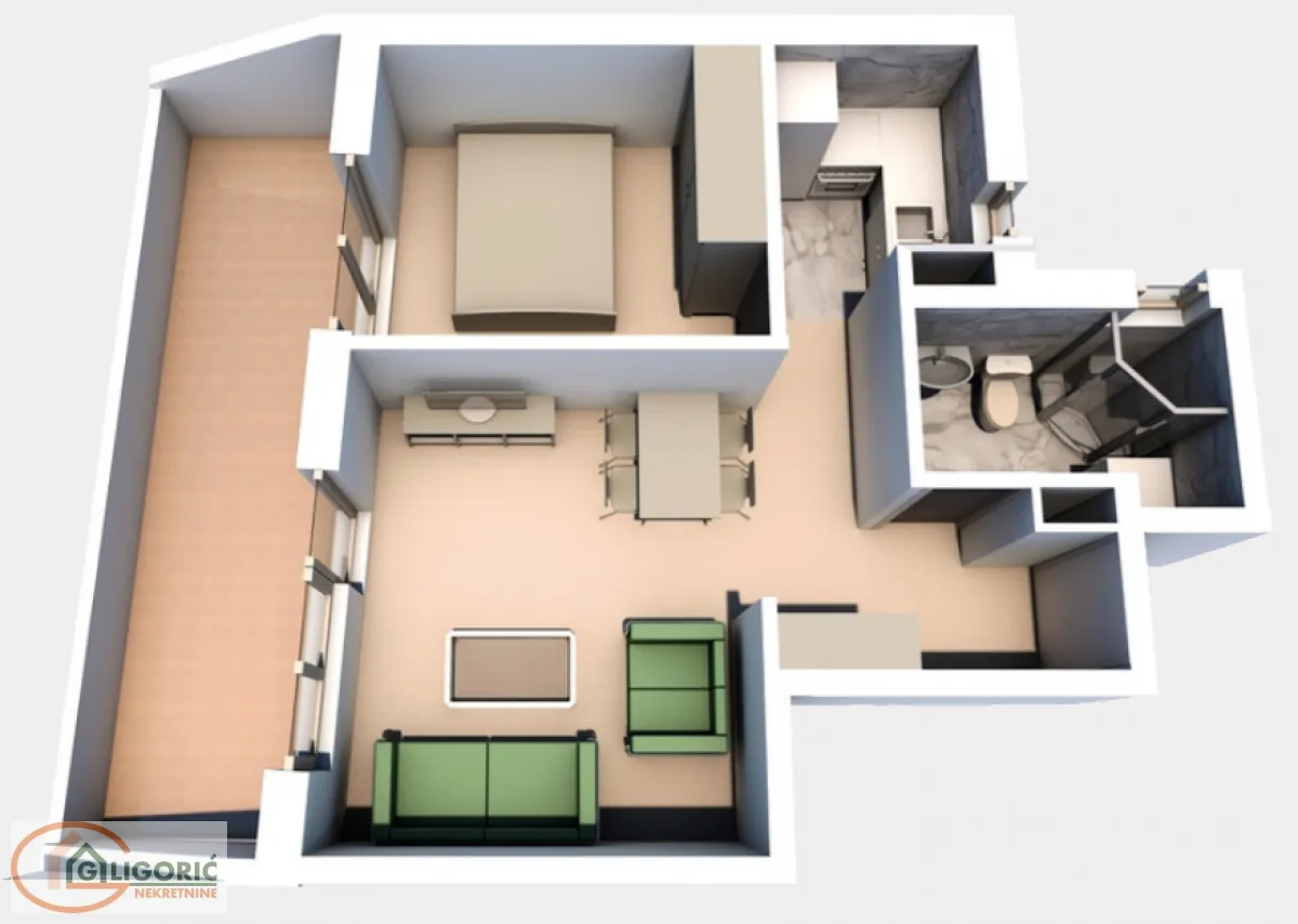 Prodaja, jednosoban stan, 49m², Cvetkova Pijaca, Zvezdara Sve Podlokacije