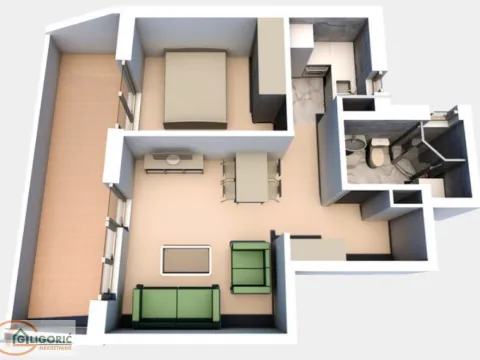 Sale, one bedroom apartment, 49m², Cvetkova Pijaca, Zvezdara Sve Podlokacije