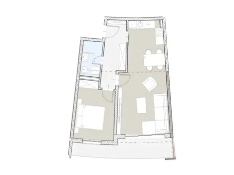 Sale, one bedroom apartment, 61m², Bečići, Budva - image 1