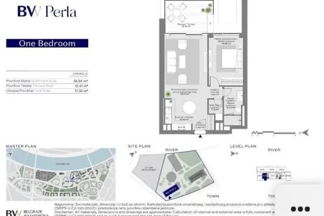 Prodaja, dvosoban stan, 71m², Beograd Na Vodi, Beograd