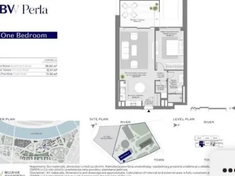 Prodaja, dvosoban stan, 71m², Beograd Na Vodi, Beograd