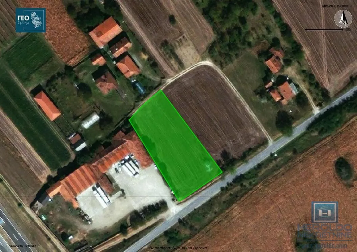 Prodaja, plac, 3300m², Ćuprija, Srbija