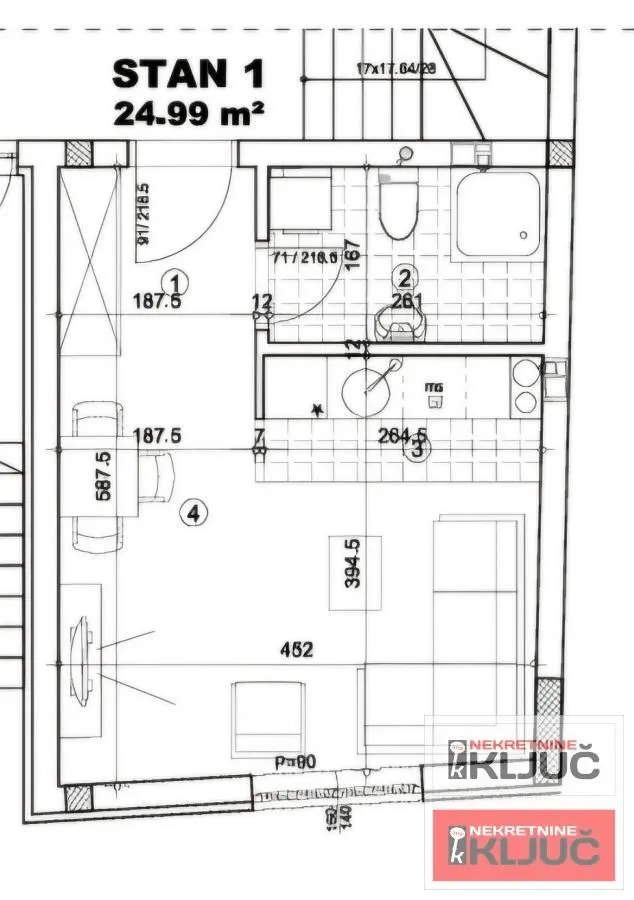 Prodaja, garsonjera, 25m², Socijalno, Novi Sad Sve Podlokacije