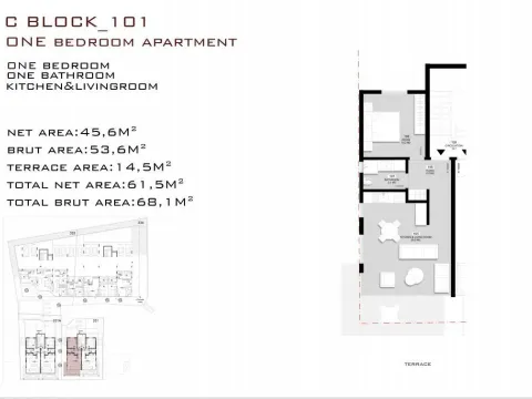 Sale, one bedroom apartment, 57m², Tivat, Crna Gora - image 25