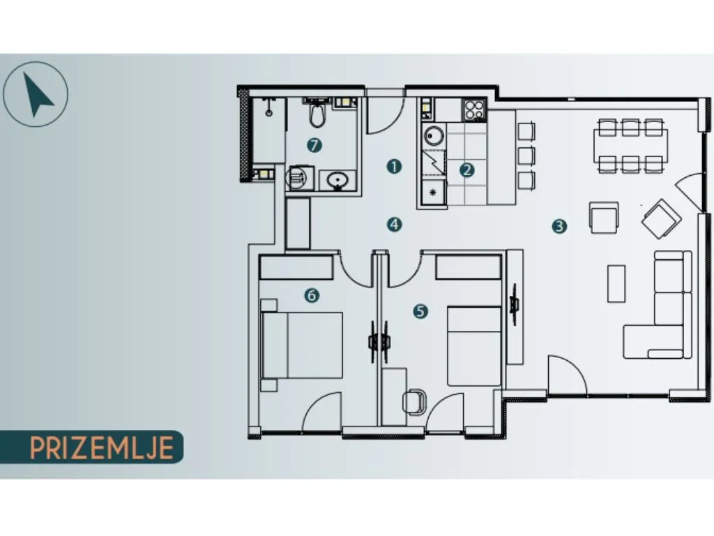 Sale, three bedroom apartment, 77m², Altina, Beograd