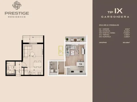 Prodaja, garsonjera, 35m², Zabjelo, Podgorica - image 6