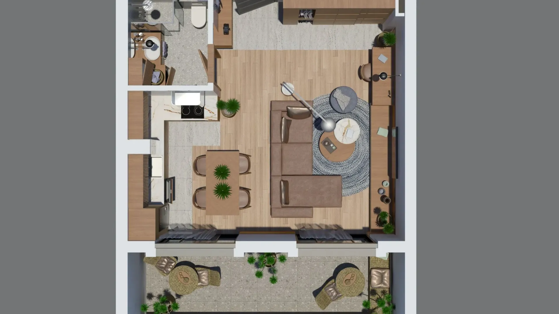 Sale, studio apartment, 44m², Zabjelo, Podgorica