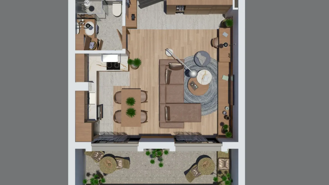Prodaja, garsonjera, 44m², Zabjelo, Podgorica