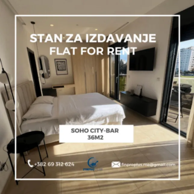 Rent, studio apartment, 36m², Soho City, Bar