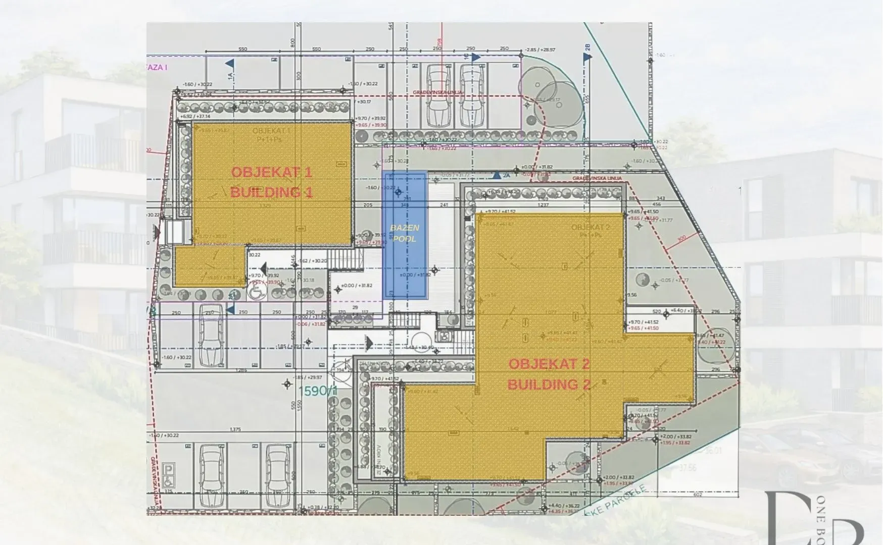 Sale, one bedroom apartment, 49m², Dobrota, Kotor