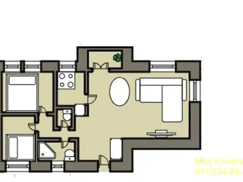 Sale, three bedroom apartment, 77m², Novi Beograd Blok 34, Novi Beograd Sve Podlokacije - image 13