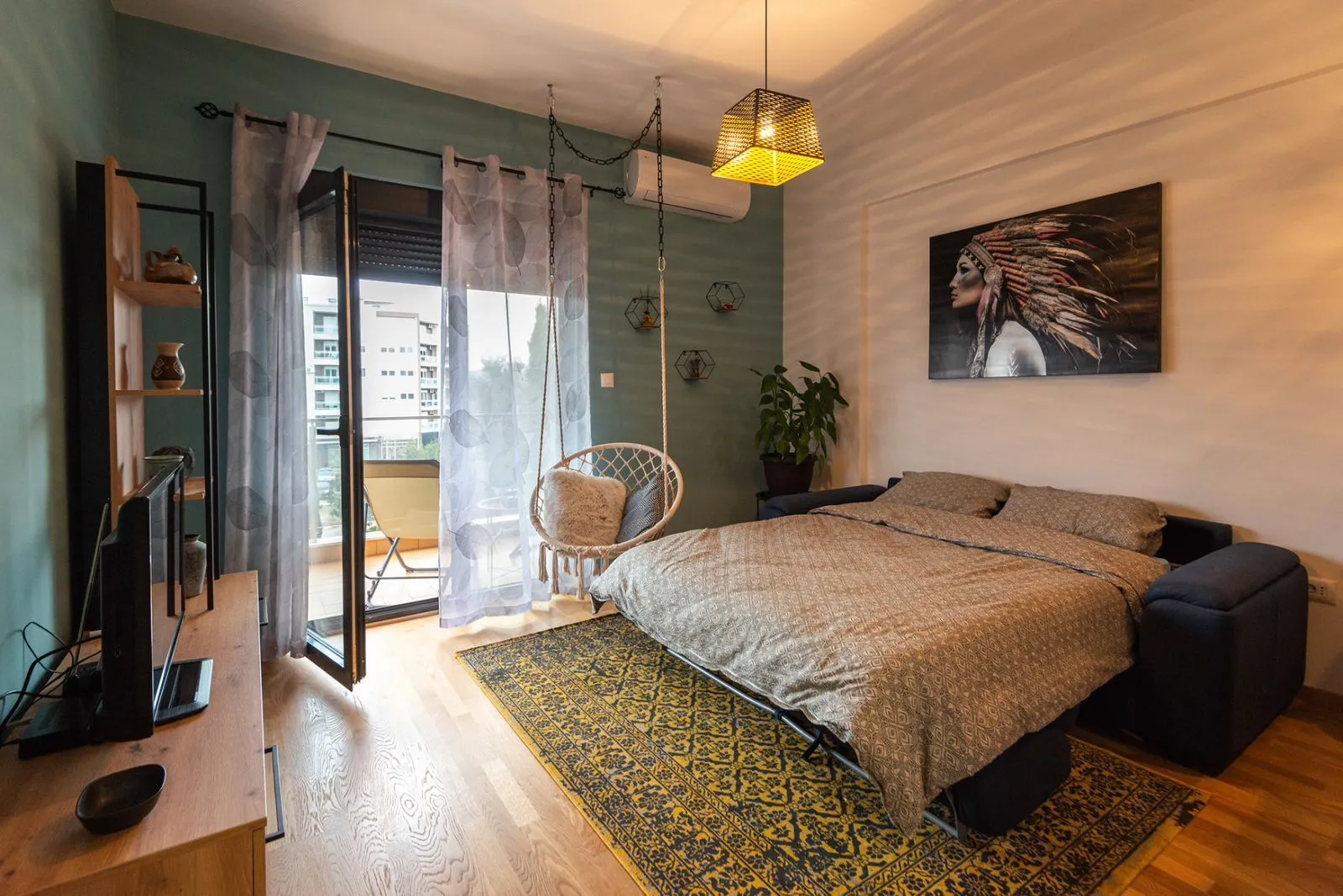 Rent, one bedroom apartment, 45m², Blok 9, Podgorica