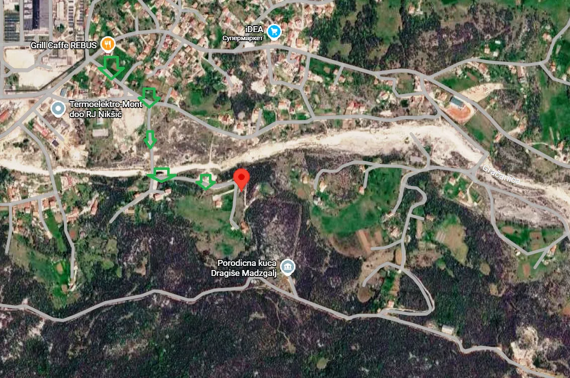 Prodaja, plac, 1500m², Ozrinići, Nikšić