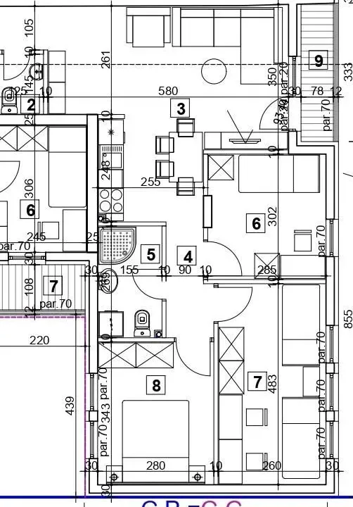Prodaja, trosoban stan, 70m², Zemun Meandri, Zemun Sve Podlokacije