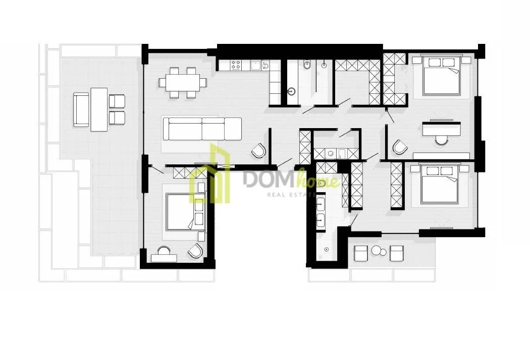 Prodaja, trosoban stan, 189m², Sveti Stefan, Budva