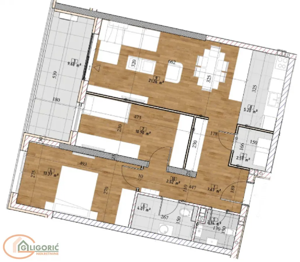 Sale, three bedroom apartment, 77m², Tošin bunar, Novi Beograd Sve Podlokacije