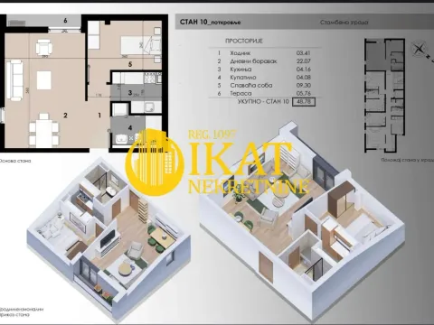 Prodaja, dvosoban stan, 48m², Kluz, Zvezdara Sve Podlokacije - image 2