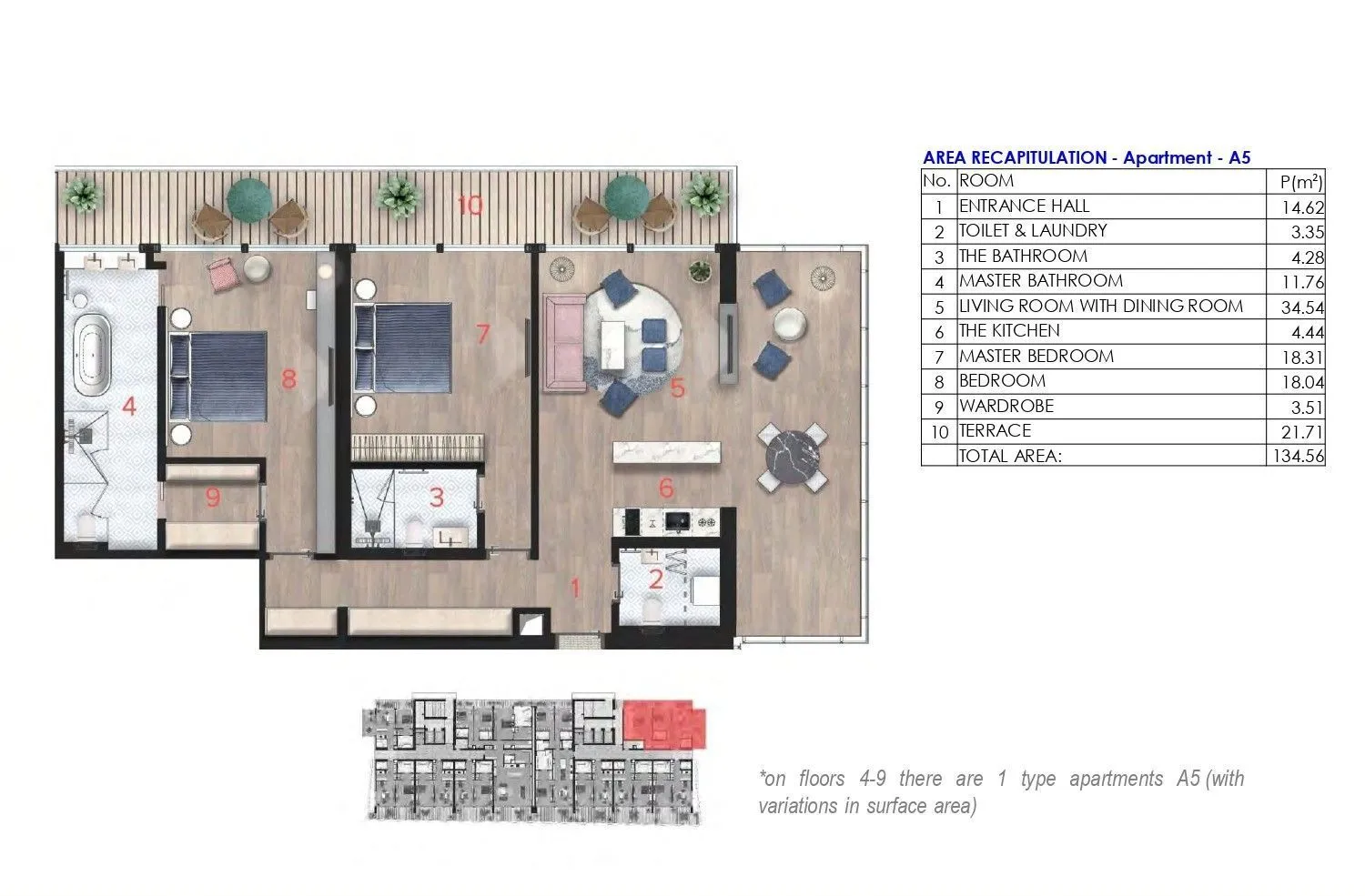 Sale, one bedroom apartment, 87m², Budva, Crna Gora