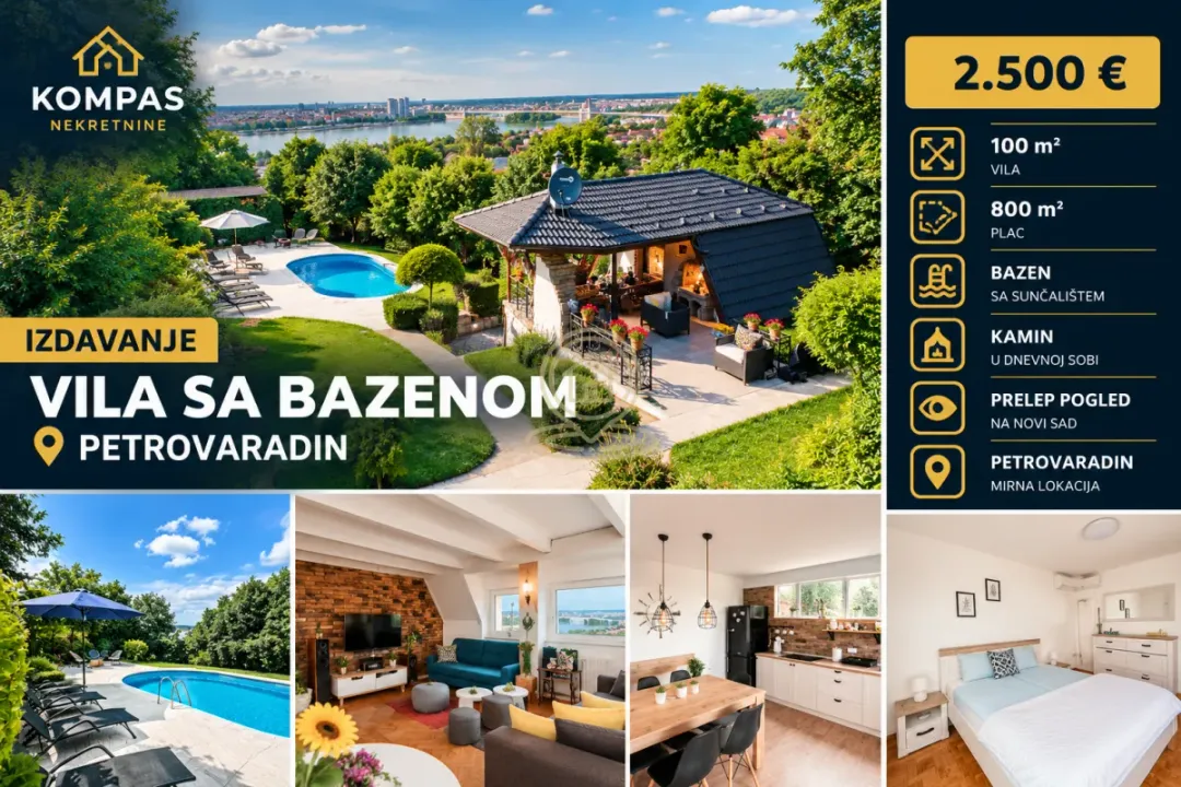 Izdavanje, kuća, 100m², Petrovaradin, Novi Sad