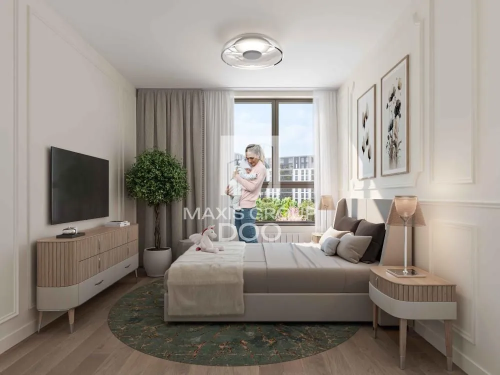 Sale, two bedroom apartment, 53m², Savski Venac, Beograd