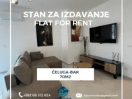 Rent, two bedroom apartment, 70m², Čeluga, Bar - image 1