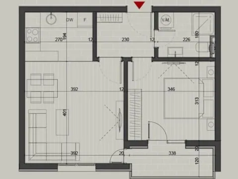 Prodaja, jednosoban stan, 43m², Zabjelo, Podgorica - image 3