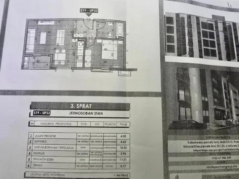 Prodaja, jednosoban stan, 44m², Zabjelo, Podgorica - image 8