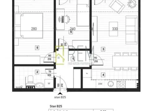 Prodaja, dvosoban stan, 61m², Zagorič, Podgorica - image 18