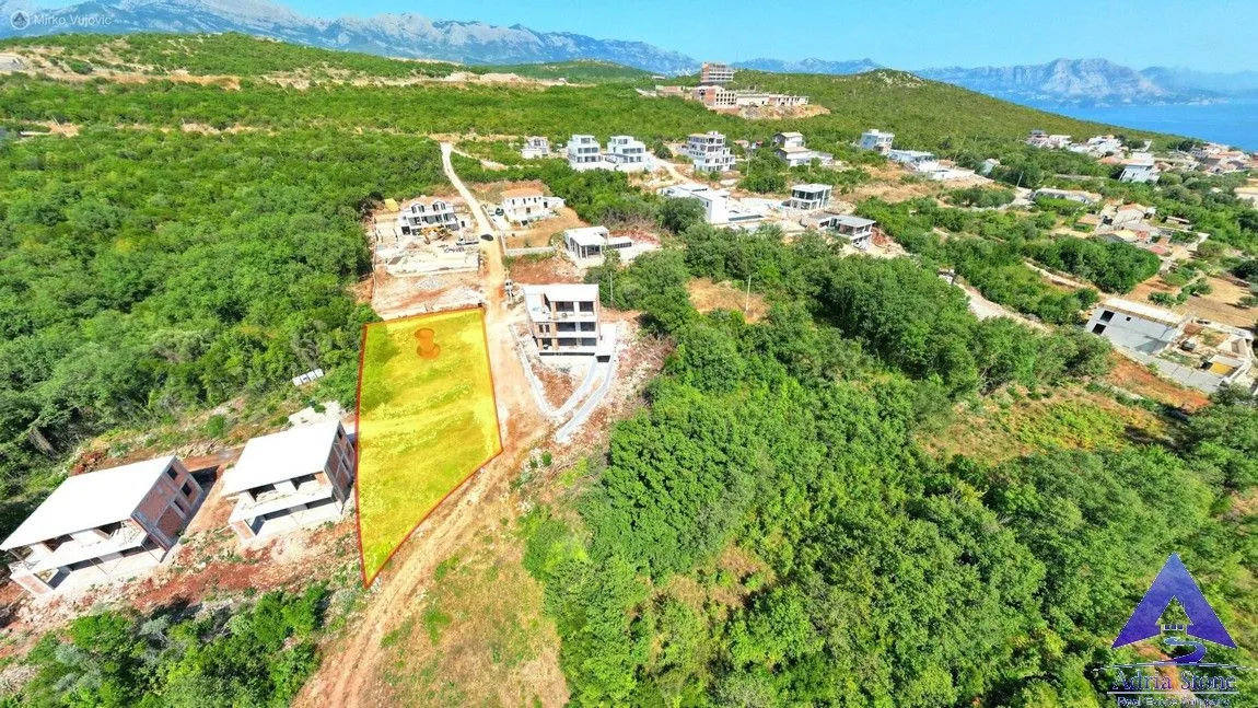 Prodaja, plac, 1002m², Krimovica, Kotor