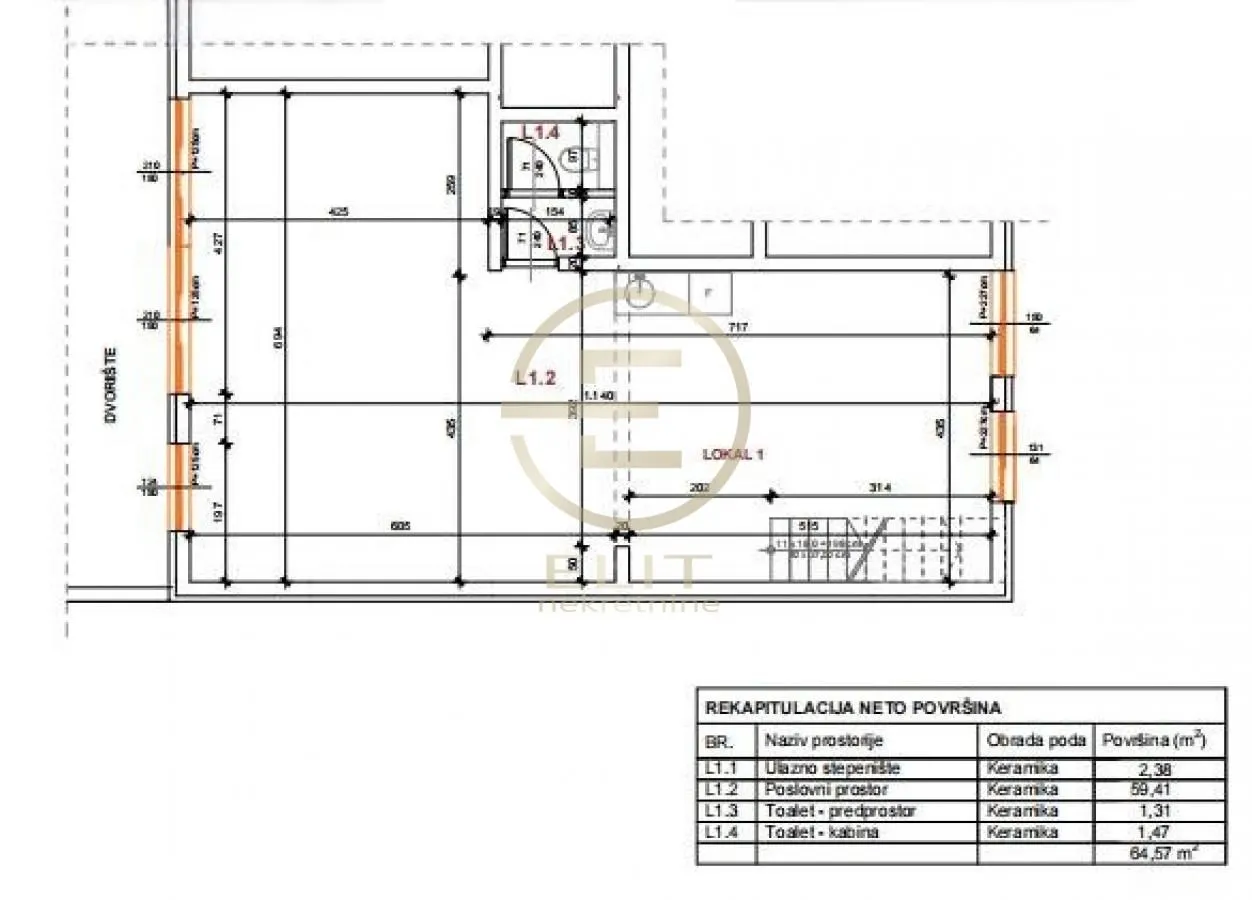 Rent, office space, 64m², Novi Sad Sve Podlokacije, Novi Sad