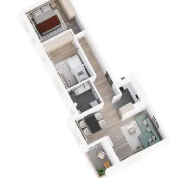 Prodaja, dvosoban stan, 61m², Pantelej, Niš - image 3