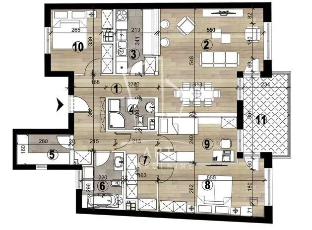 Sale, four bedroom apartment, 110m², Vukov Spomenik, Zvezdara Sve Podlokacije