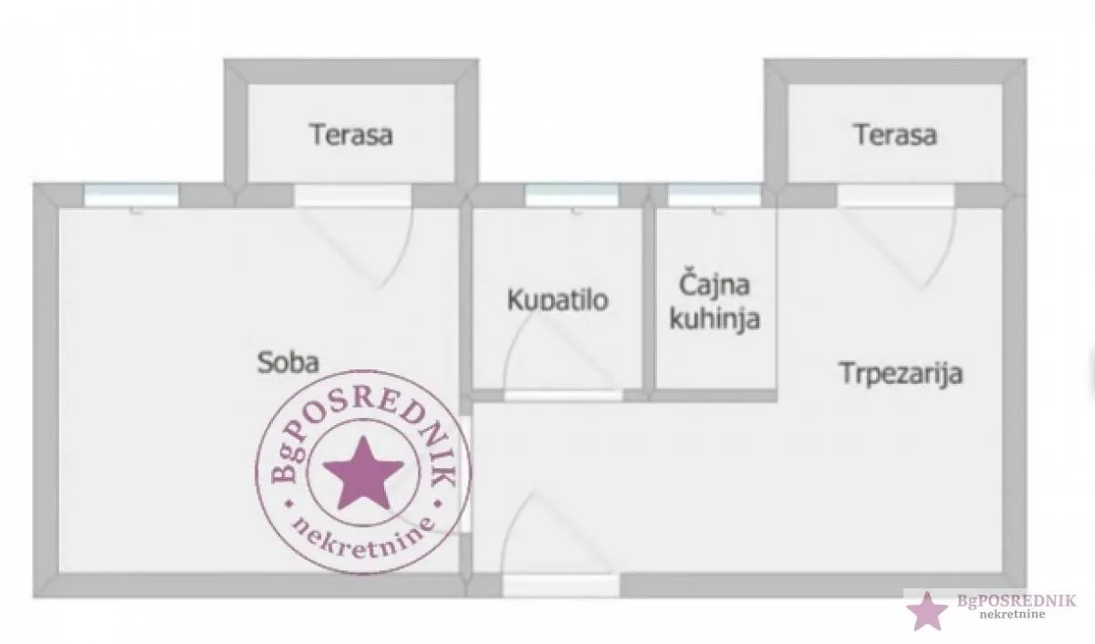 Sale, one bedroom apartment, 44m², Savski Venac, Beograd