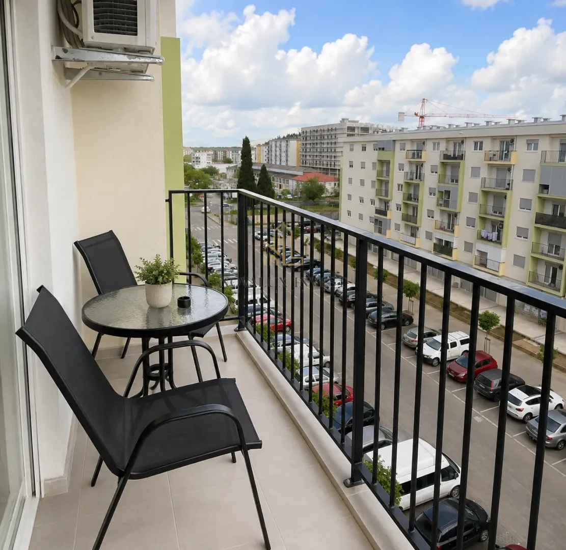 Rent, one bedroom apartment, 42m², Pobrežje, Podgorica