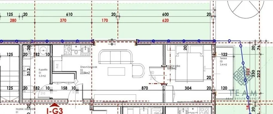 Sale, one bedroom apartment, 39m², Dubovica, Budva