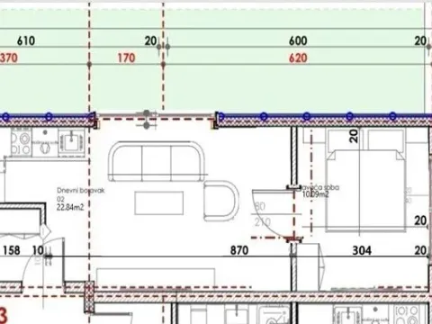 Prodaja, jednosoban stan, 39m², Dubovica, Budva - image 3
