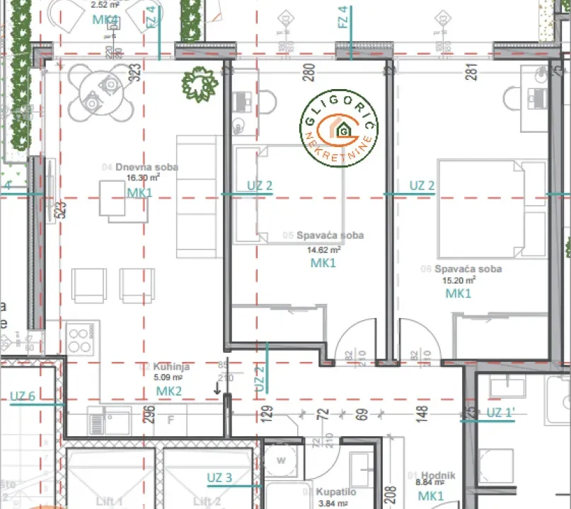 Sale, three bedroom apartment, 67m², Vukov Spomenik, Zvezdara Sve Podlokacije