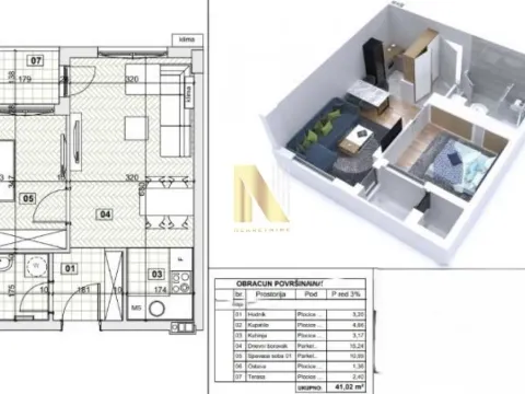 Sale, two bedroom apartment, 41m², Avijatičarsko naselje, Novi Sad Sve Podlokacije - image 19